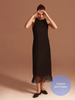 NOMER.8 | Лляна сукня з бахромою