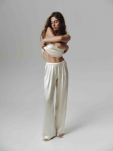 Load image into Gallery viewer, SERENITY | Шовкові штани &quot;Malibu&quot; Butter-Cream
