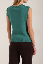 Load image into Gallery viewer, WARM HUGS ONLY | Безрукавка на ґудзики з бантиками з бісеру
