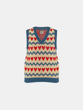 Завантажте зображення в переглядач галереї, WARM HUGS ONLY | Жіночий жилет ручної роботи Sweetheart
